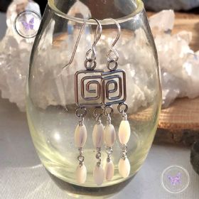 Mother Of Pearl Chandelier Drop Earrings